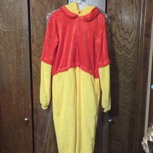 Red and Yellow Hooded Onesie